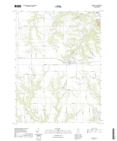 United States Geological Survey Hanna City, IL (2021, 24000-Scale) digital map