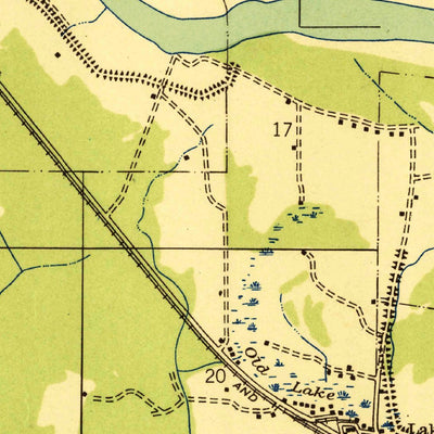United States Geological Survey Hanna, LA (1938, 31680-Scale) digital map