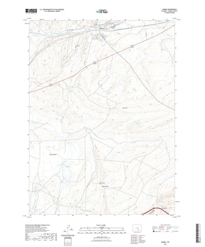 United States Geological Survey Hanna, WY (2021, 24000-Scale) digital map
