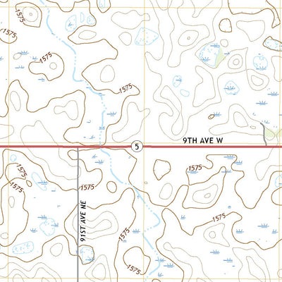 United States Geological Survey Hannah SW, ND (2020, 24000-Scale) digital map