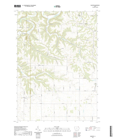 United States Geological Survey Hanover, IA (2022, 24000-Scale) digital map