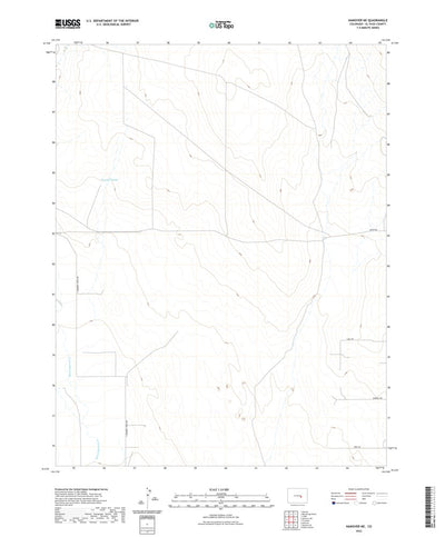 United States Geological Survey Hanover NE, CO (2022, 24000-Scale) digital map