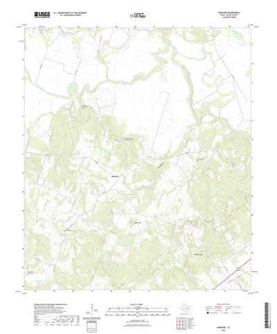 United States Geological Survey Hanover, TX (2022, 24000-Scale) digital map