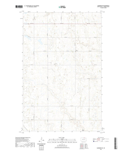 United States Geological Survey Hansboro SW, ND (2020, 24000-Scale) digital map