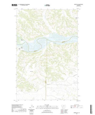 United States Geological Survey Hanson Flat, MT (2020, 24000-Scale) digital map
