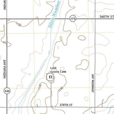 United States Geological Survey Harcourt, IA (2022, 24000-Scale) digital map