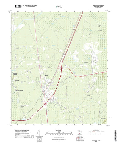 United States Geological Survey Hardeeville, SC (2020, 24000-Scale) digital map