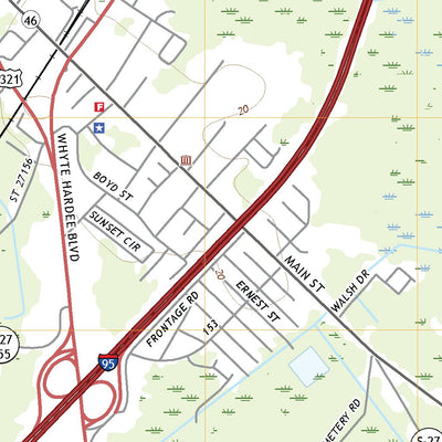 United States Geological Survey Hardeeville, SC (2020, 24000-Scale) digital map