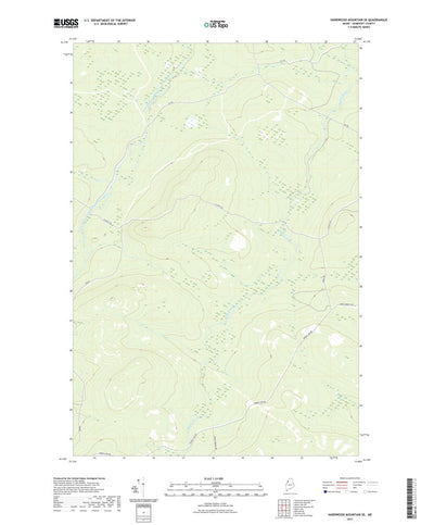 United States Geological Survey Hardwood Mountain SE, ME (2021, 24000-Scale) digital map