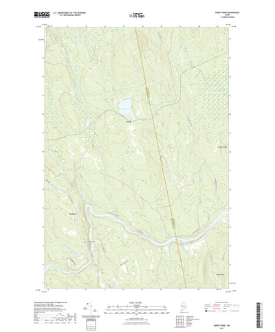 United States Geological Survey Hardy Pond, ME (2021, 24000-Scale) digital map