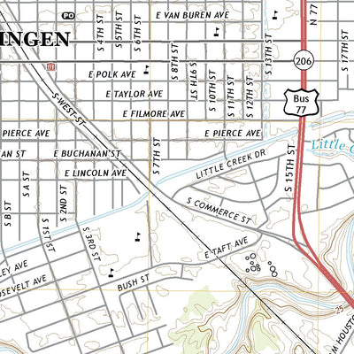 United States Geological Survey Harlingen, TX (2022, 24000-Scale) digital map