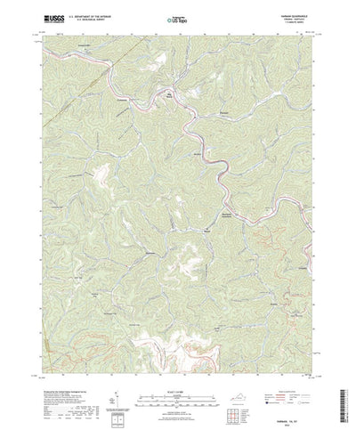 United States Geological Survey Harman, VA (2022, 24000-Scale) digital map