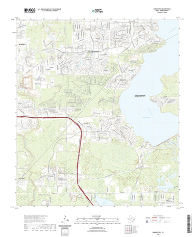United States Geological Survey Harmaston, TX (2022, 24000-Scale) digital map