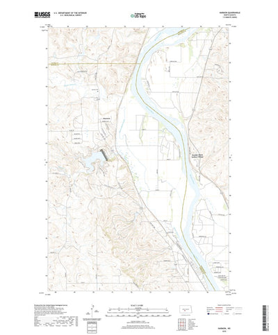 United States Geological Survey Harmon, ND (2020, 24000-Scale) digital map