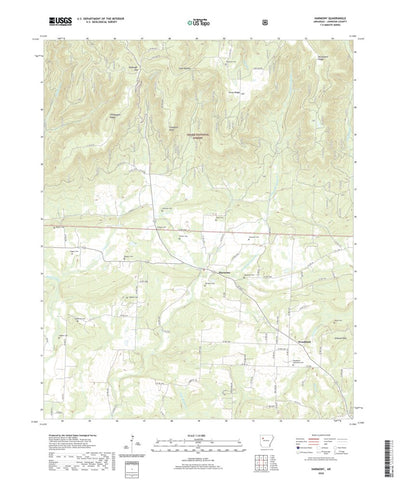 United States Geological Survey Harmony, AR (2020, 24000-Scale) digital map