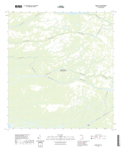 United States Geological Survey Harney River, FL (2021, 24000-Scale) digital map