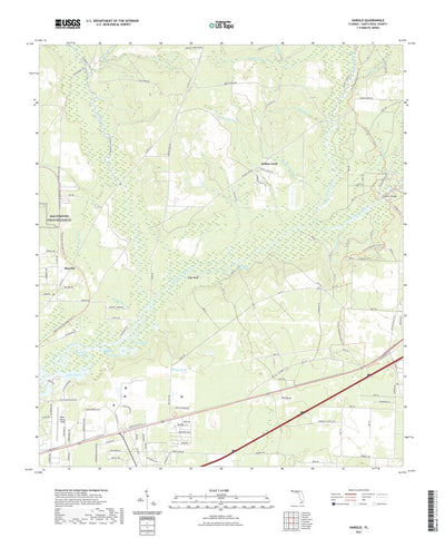 United States Geological Survey Harold, FL (2021, 24000-Scale) digital map