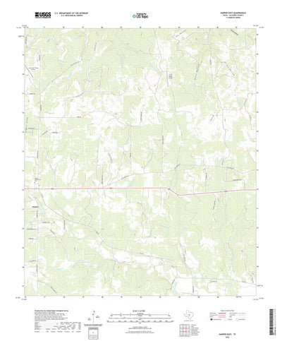 United States Geological Survey Harper East, TX (2022, 24000-Scale) digital map