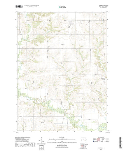 United States Geological Survey Harper, IA (2022, 24000-Scale) digital map