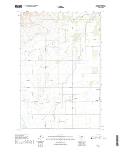 United States Geological Survey Harrah, WA (2020, 24000-Scale) digital map