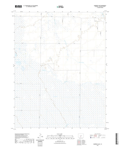 United States Geological Survey Harrence Lake, CO (2022, 24000-Scale) digital map