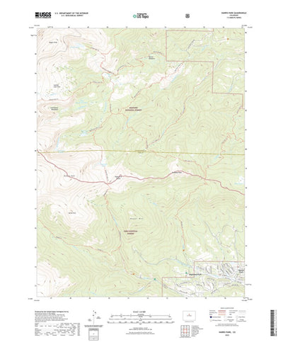 United States Geological Survey Harris Park, CO (2022, 24000-Scale) digital map