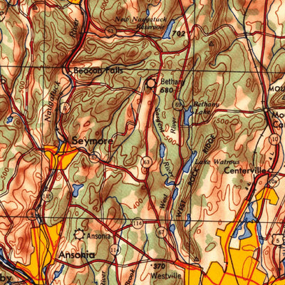 United States Geological Survey Hartford, CT-NY-NJ-MA (1947, 250000-Scale) digital map