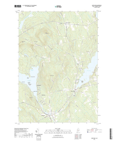 United States Geological Survey Hartland, ME (2021, 24000-Scale) digital map
