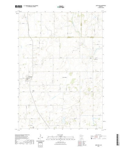 United States Geological Survey Hartland, MN (2022, 24000-Scale) digital map