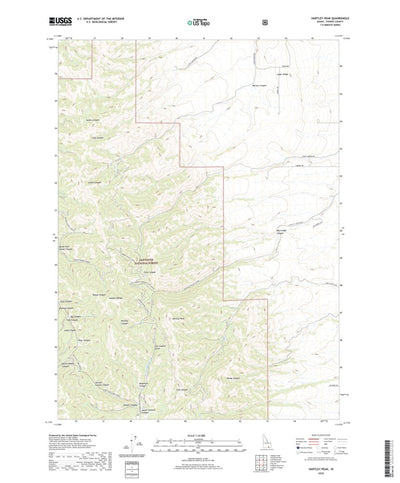 United States Geological Survey Hartley Peak, ID (2020, 24000-Scale) digital map