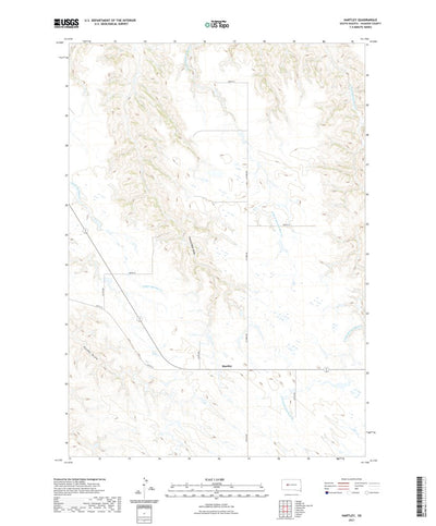 United States Geological Survey Hartley, SD (2021, 24000-Scale) digital map