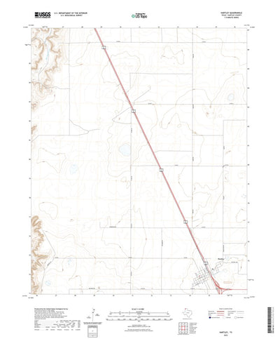 United States Geological Survey Hartley, TX (2022, 24000-Scale) digital map