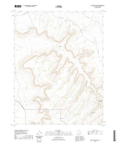United States Geological Survey Harts Point North, UT (2020, 24000-Scale) digital map