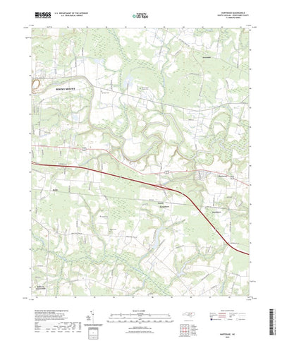 United States Geological Survey Hartsease, NC (2022, 24000-Scale) digital map