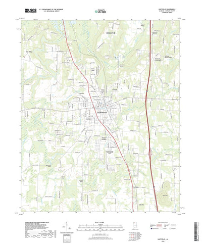 United States Geological Survey Hartselle, AL (2020, 24000-Scale) digital map