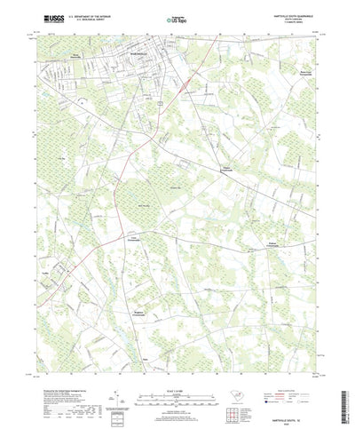 United States Geological Survey Hartsville South, SC (2020, 24000-Scale) digital map