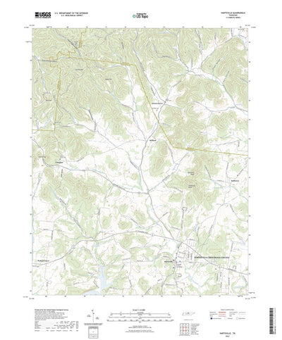 United States Geological Survey Hartsville, TN (2022, 24000-Scale) digital map