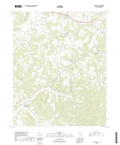 United States Geological Survey Hartwell, AR (2020, 24000-Scale) digital map