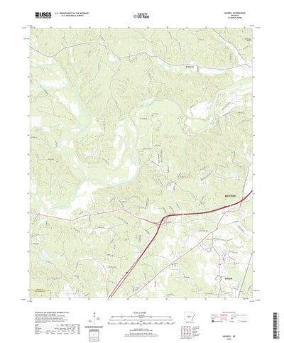 United States Geological Survey Haskell, AR (2020, 24000-Scale) digital map