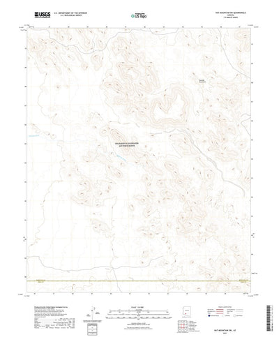 United States Geological Survey Hat Mountain SW, AZ (2021, 24000-Scale) digital map