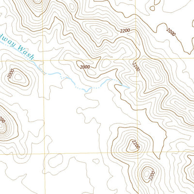 United States Geological Survey Hat Mountain SW, AZ (2021, 24000-Scale) digital map