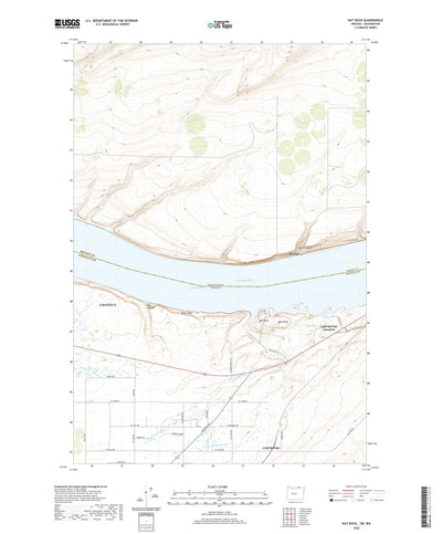 United States Geological Survey Hat Rock, OR (2020, 24000-Scale) digital map