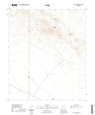 United States Geological Survey Hat Top Mountain, NM (2020, 24000-Scale) digital map