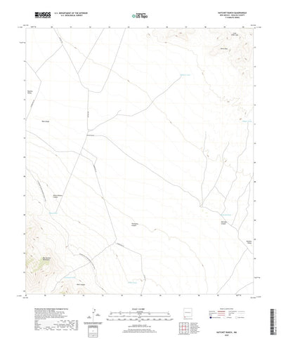 United States Geological Survey Hatchet Ranch, NM (2020, 24000-Scale) digital map