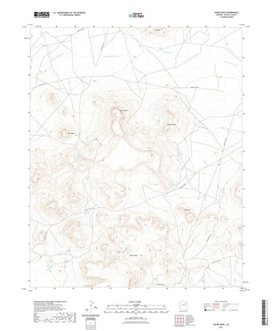 United States Geological Survey Hauke Mesa, AZ (2021, 24000-Scale) digital map