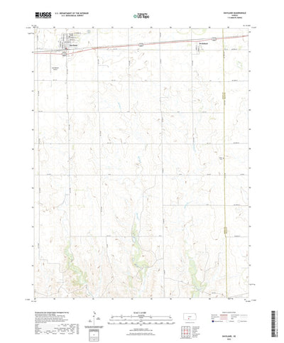 United States Geological Survey Haviland, KS (2022, 24000-Scale) digital map