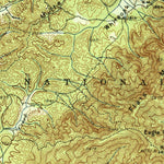 United States Geological Survey Haw Knob, TN-NC (1937, 62500-Scale) digital map
