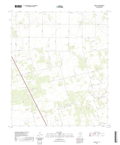 United States Geological Survey Hawley NE, TX (2022, 24000-Scale) digital map