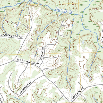 United States Geological Survey Haws Run, NC (2022, 24000-Scale) digital map