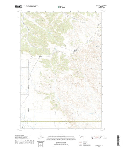 United States Geological Survey Hay Basin NE, MT (2020, 24000-Scale) digital map
